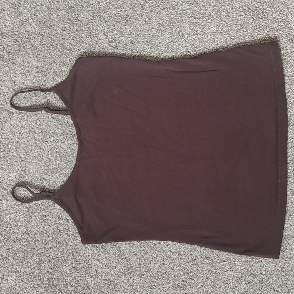 Old Navy Size Small First-Layer Brown Cami Tank Top With Adjustable Straps - Picture 5 of 9